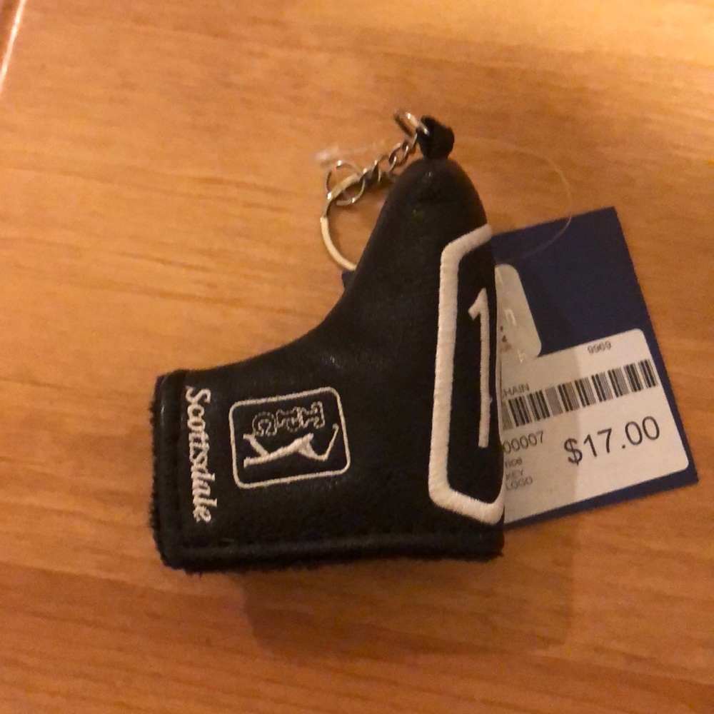 Golf club cover keychain